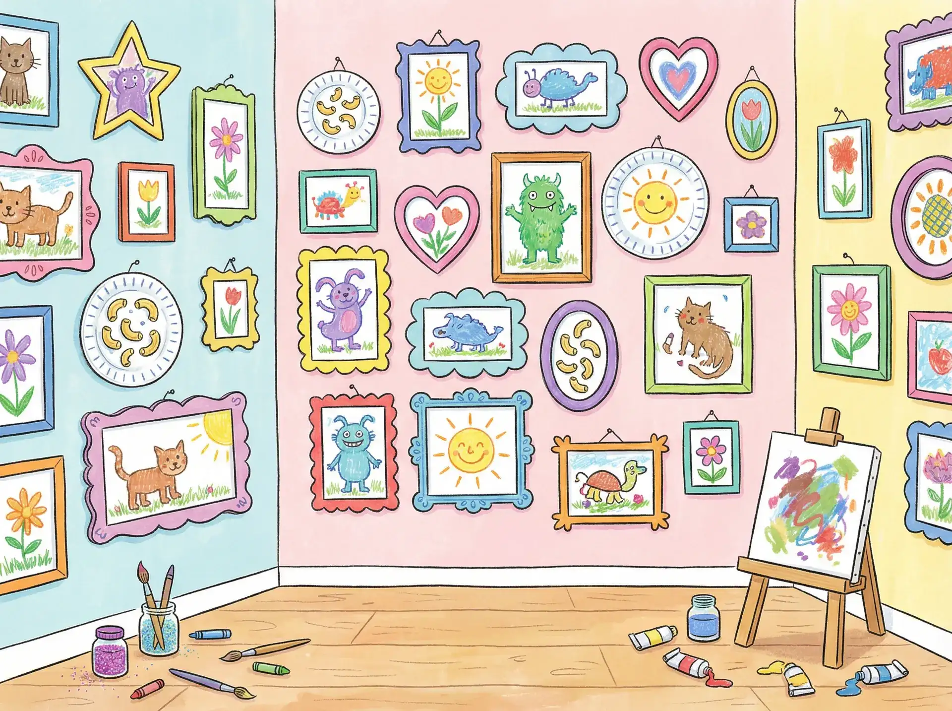 小朋友的彩色画作 - 旧里番 创意展示